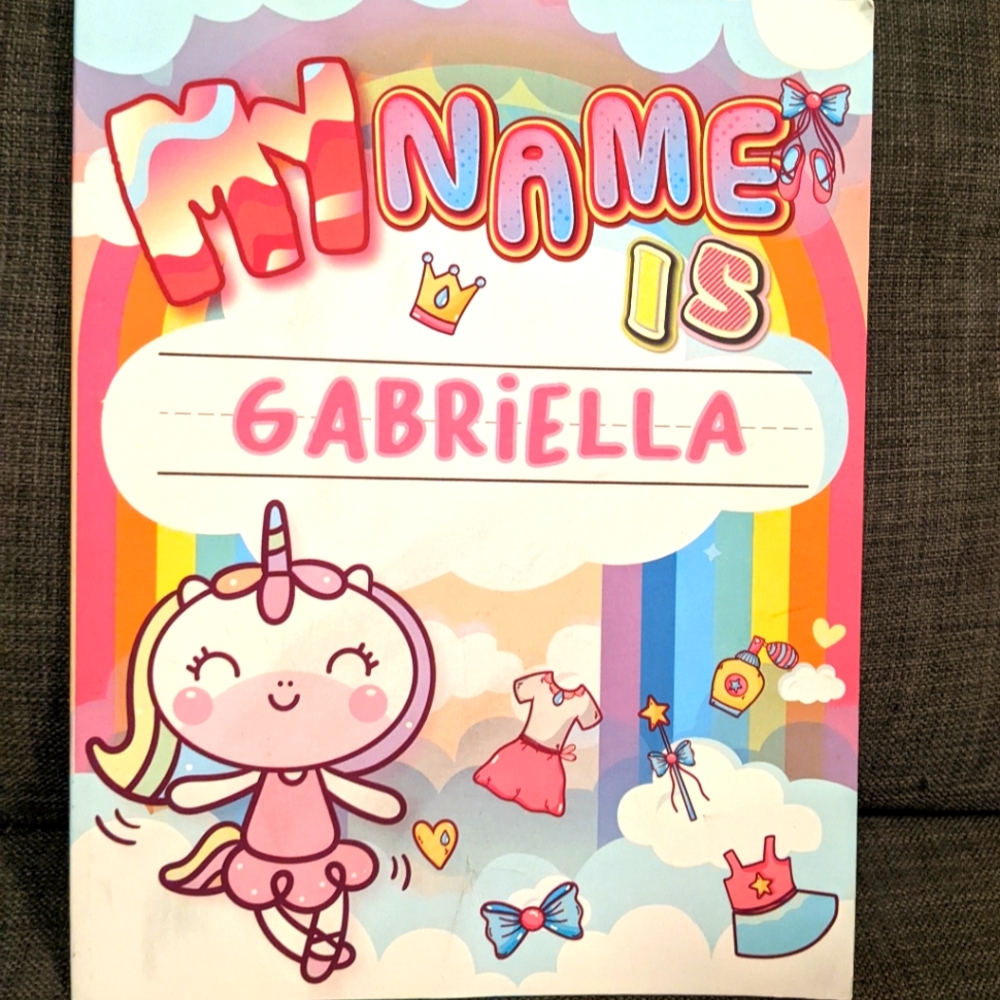 Gabriella Learning How To Write Your Name Book!
